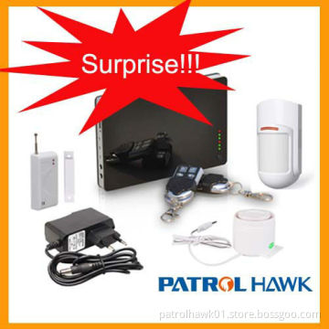 Voice Prompt smart security alarm system iOS app smart home alarm Multi-languages Patrol Hawk smart alarm